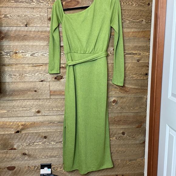 Lovers And Friends Revolve Kayla Midi Dress Green Lightweight Size Small NWT - Picture 7 of 9